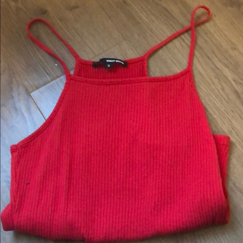 red tank top